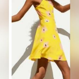 🍍Bundle 3 for 15🍍 Zara Pink and Yellow Floral Print Mini Dress